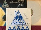 DEF LEPPARD ON THROUGH THE NIGHT PROMO LP INSERT X5 FULL COA ROGER EPPERSON NICE