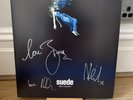 Suede Night Thoughts Partially Signed Black Vinyl LP