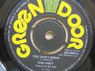 BOB ANDY You Don't Know / Border Song UK 7