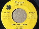 LEE MOSES Maple 1001 GOT THAT WILL / FREE AT LAST VG+  RARE LISTEN