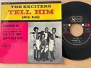 THE EXCITERS - TELL HIM - 4 TRACK 7” PICTURE SLEEVE FRENCH EP on UNITED ARTISTS