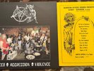 SLAYER “SPEED  AGGRESSION  VIOLENCE”  VINYL RECORD