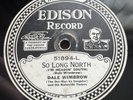 Edison Diamond Disc 51894: DALE WIMBROW  & his Rubeville Tuners : So Long North