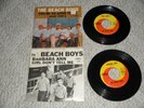 2 BEACH BOYS 45 RPM RECORDS W/PICTURE SLEEVE SLOOP JOHN B & BARBARA ANN VG+ VG++