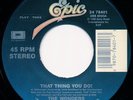 Rare THE WONDERS  That Thing You Do / Dance With Me Tonight  Epic 45 7 inch