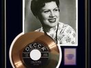 PATSY CLINE I FALL TO PIECES GOLD RECORD SIGNED AUTOGRAPHED PRE PRINTED RARE