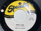 R&B 45 Rpm Jesse And Marvin On Specialty 447 (1952) “Dream Girl/Daddy Loves Me”