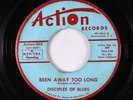 Northern Soul Garage 45 - Disciples Of Blues - Been Away Too Long - Action VG+
