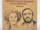 VERDI LA TRAVIATA SUTHERLAND PAVAROTTI 3-LP BOX SET VG+ VINYL RECORD LONDON