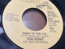 keni burke- risin' to the top promo-45 rpm stereo/momo fr 1982 vinyl ex