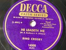 Bing Crosby Faith Rare Christian - What a Friend We Have (in Jesus)/Leadeth Me