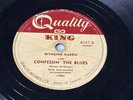 1951 Confessin' the Blues / Bloodshot eyes Wynonie Harris King Quality Canada 78