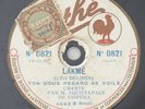 Jean Aquistapace Bizet Carmen /Delibès Lakmé Vertical Cut 78RPM Pathe 16