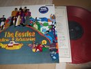 THE BEATLES : YELLOW SUBMARINE MONO PROMOSTICKERED RED VINYL LP 1982 ODEON EAS