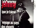 Johnny Hallyday Que je t'aime WHITE LETTERING tongue 