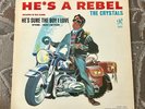 THE CRYSTALS - HE'S A REBEL LP.  1963 BLUE/BLACK LABEL. VG+/VG+.
