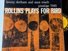 Sonny Rollins - Plays for Bird LP Prestige Kenny Dorham Max Roach RVG