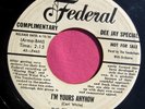 THE TENDERFOOTS - I'm Yours Anyhow / Those Golden Bells - Bio Promo Federal 45