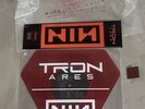 SDCC 2025 Exclusive Tron Ares Nine Inch Nails 7” Vinyl DieCut With Pin & Sticker