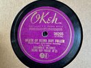 78Rpm Blues, Brownie McGhee 'Death of Blind Boy Fuller' US Okeh