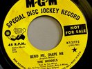 THE MODELS-Bend Me, Shape Me 45 MGM Promo Rare 1967 Girls In The Garage Psych