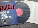 SAXON - 'Denim And Leather' Japan LP, obi & Insert