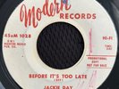 Rare Original Northern Soul 45 - Jackie Day - Before it’s too late - Promo