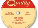 1959 FRANKIE FORD Rock’n Roll 78 RPM Record. Sea Cruise