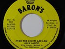 Reggae 45 JOYA LANDIS/HUGH ROY When The Lights Are Low/Love I Tender on Baron's