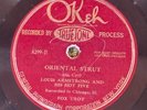 Okeh 8299 Louis Armstrong  Hot Five ORIENTAL STRUT  1926 JAZZ  78 rpm V++