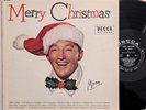 Bing Crosby MERRY CHRISTMAS black/silver label ED1 LP 1955 Decca DL 8128
