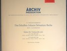 BACH Suites for Cello Nos. 1 & 2 FOURNIER Archiv SAPM 198186 Red Stereo NM