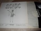 AC/DC : FLICK OF THE SWITCH TEXTURED COVER LP 1983 ATLANTIC GERMANY +OIS