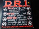 D.R.I. DEFINITION LP RECORD
