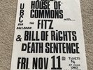 DEATH SENTENCE RARE Original Poster Flyer PUNK Canada Canadian HC Hardcore Doa