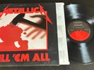 ORIGINAL 1988 METALLICA LP KILL EM ALL U.S ELEKTRA DMM MASTERDISK EAST INNER VG+