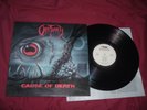 OBITUARY Cause Of Death '90 ORIGINAL RARE EU IMPORT 1st press LP