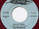 WHISPERS AS I SIT HERE / SUPERBS STORY BOOK OF LOVE DORE RED VINYL SOUL REPRO 45
