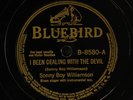 SONNY BOY WILLIAMSON: dealing with the devil / war time blues BLUEBIRD Single