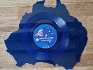 Men At Work Down Under Australia 1980 Shaped Blue Vinyl Picture Pic Disc Single