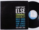 CANNONBALL ADDERLEY Somethin' Else BLUE NOTE LP mono 63rd RVG ear deep groove j