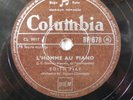 Edith Piaf - L' Homme Au Piano /Sous Le Ciel de Paris Columbia BF 678 78RPM Rare