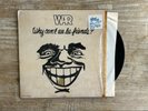 War Why can We Be Friends Vintage  lp vinyl records with sign  Vintage Poster
