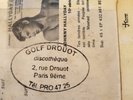 D - Johnny Hallyday Very Rare EP Belonged to GOLF DROUOT with STAMP