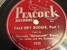 Peacock 78 RPM Clarence Gatemouth Brown - Pale Dry Boogie 1575 E- R&B Blues