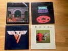 4 Rock LPs   Van Halen II   Rush  2112   Rush Signals   Rush Moving Pictures