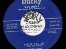 RARE DOO WOP 45  TENDER TONES I Love You So / Just For A Little While DUCKY VG+