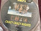 Vtg 1987 KISS 4 Track CRAZY NIGHTS PICTURE DISC 12