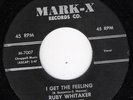 SUPER RARE  RUDY WHITAKER & PYRAMIDS MARK -X 7007 I GET THE FEELING VG ++ 45 RPM