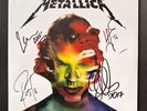 Metallica Hardwired Self Destruct Vinyl LP Signed Autographed UK HMV & Antwerp